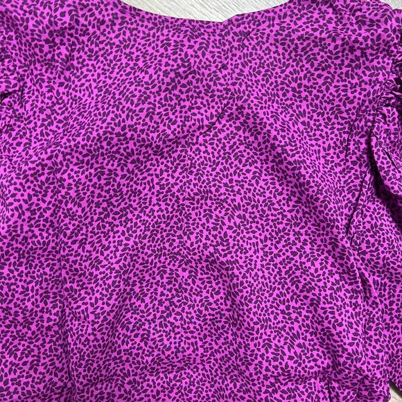 A New Day Women's Plus Size Purple Printed Bishop Long Sleeve Shirt - 1X - NWT - Picture 7 of 8